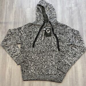 Fried Denim Black and Gray Knitted Sweater